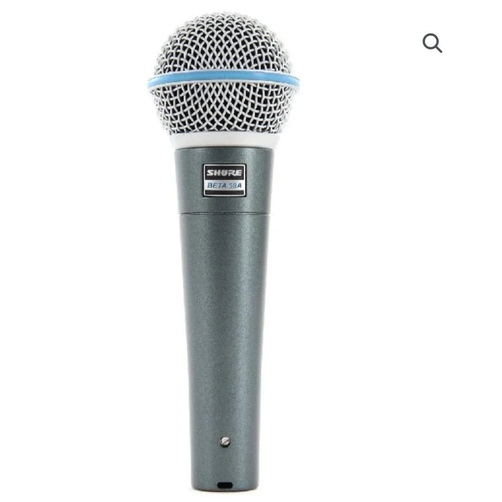 Shure Beta 58A Supercardioid Dynamic Vocal Microphone Blue Grey New NIB
